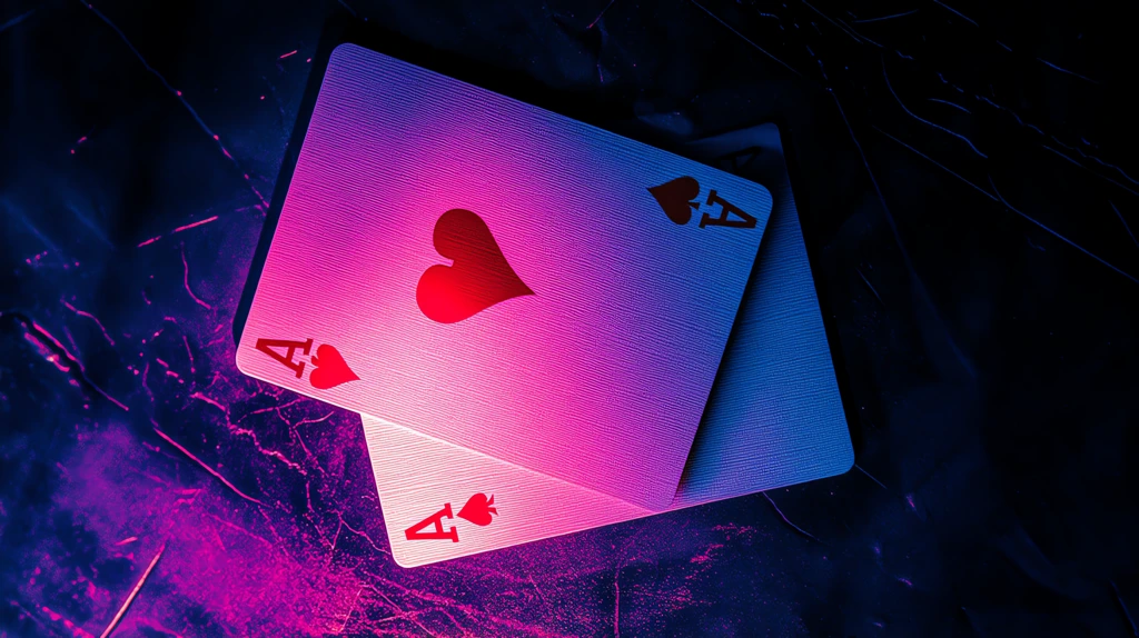 two overlapping playing cards version one phone wallpaper 4k