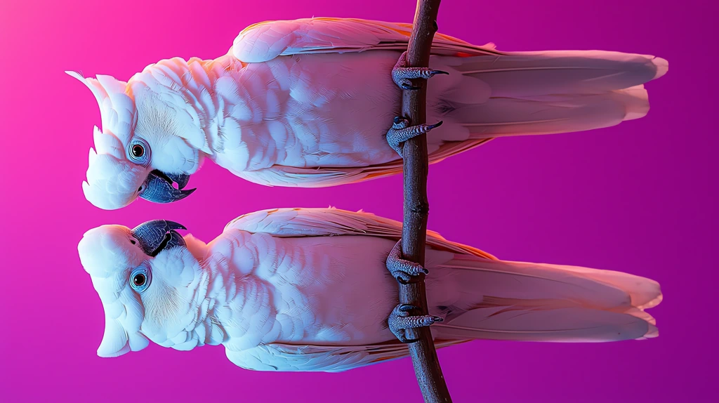 two white cockatoos phone wallpaper 4k