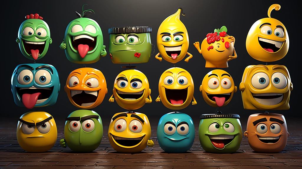 uniqe emojies pack desktop wallpaper 4k