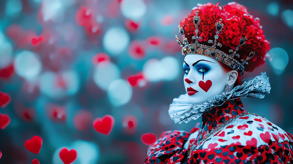 valiantly royal queen of hearts desktop wallpaper 4k