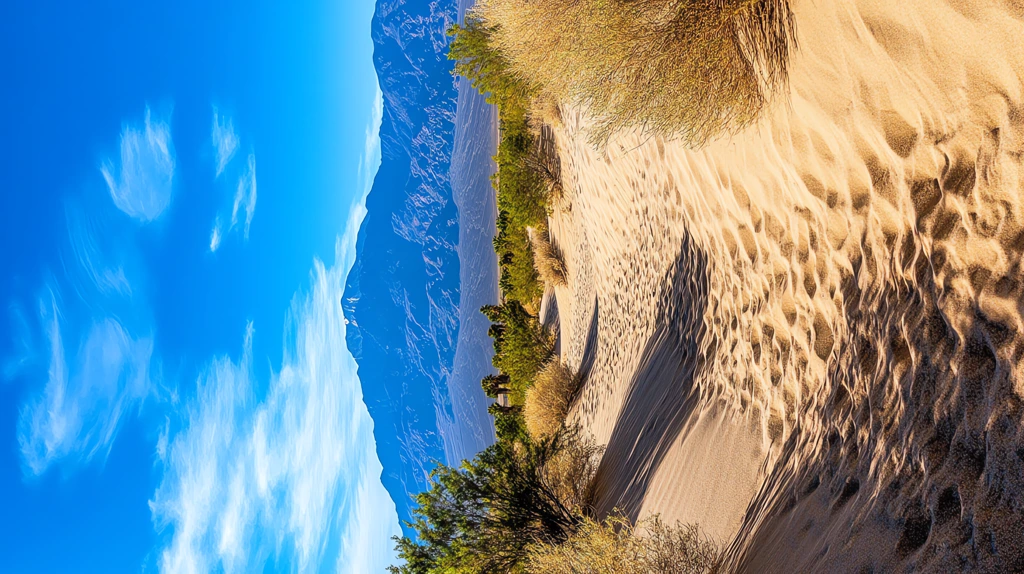 vast desert landscape golden sand dunes phone wallpaper 4k