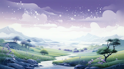 violet green landscape 2 16x9 nature desktop wallpaper online free download 4k