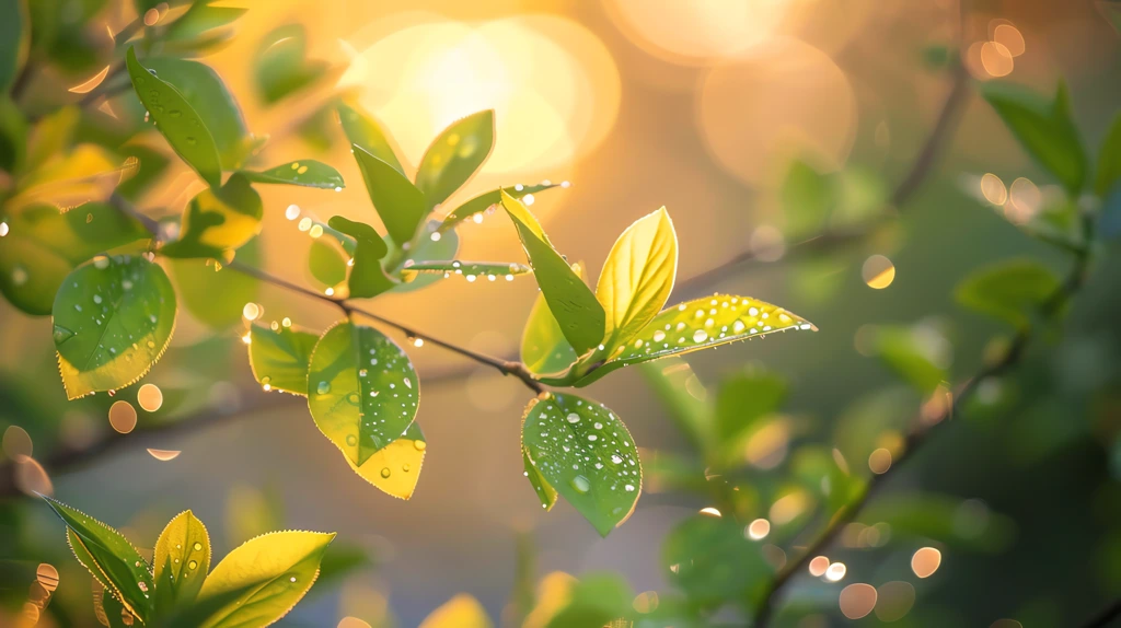 warm golden morning light captured with a wide-angle lens desktop wallpaper 4k