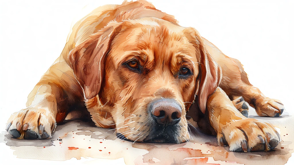 watercolor broholmer dog desktop wallpaper 4k