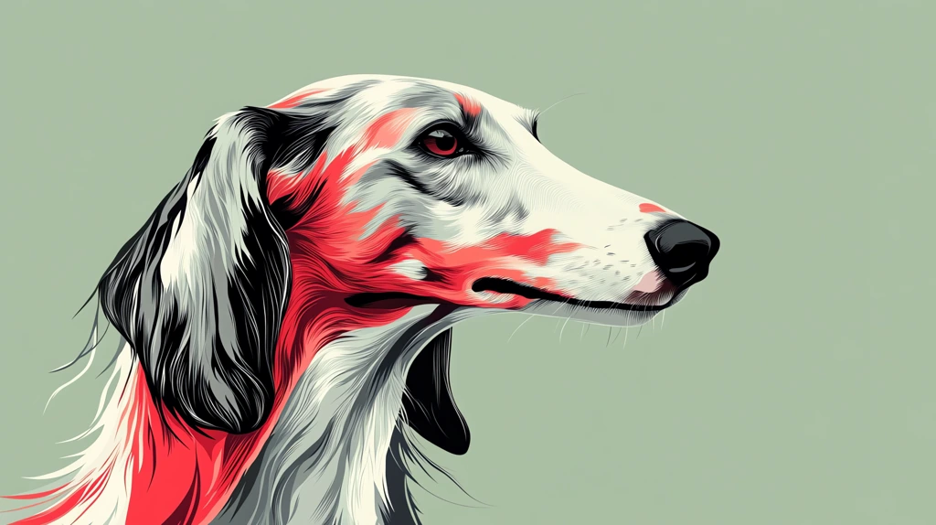 white and pink sighthound dog version one desktop wallpaper 4k