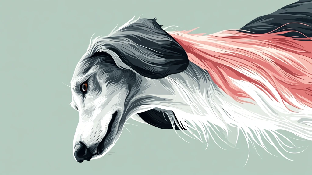 white and pink sighthound dog version three phone wallpaper 4k