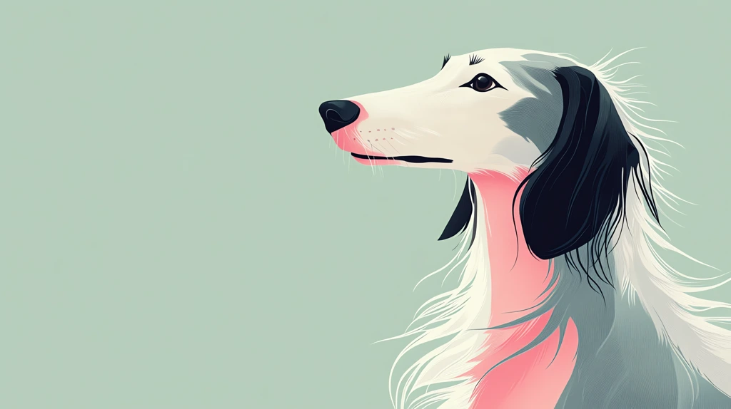 white and pink sighthound dog version two desktop wallpaper 4k