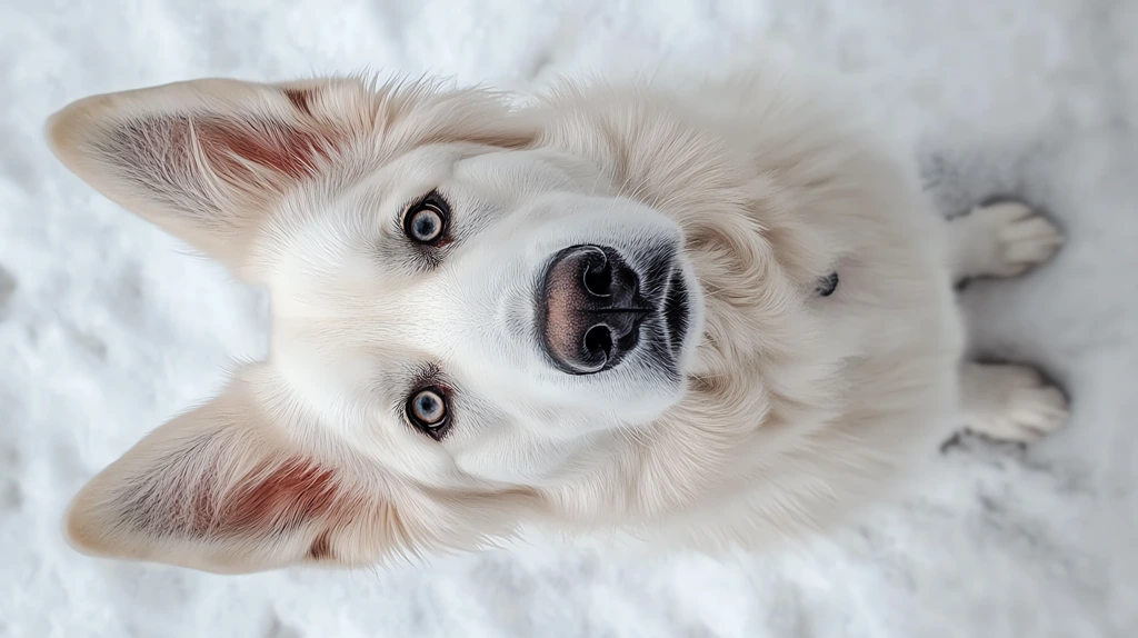 white german shepherd with a solid coat version three phone wallpaper 4k