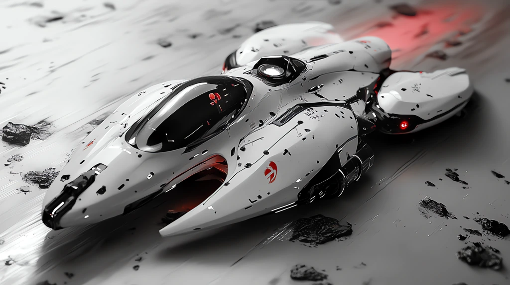 white racing spaceship concept ralley hightech mecha futuristic scifi orca desktop wallpaper 4k