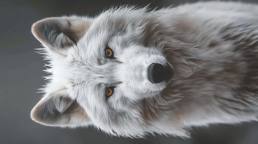 white wolf staring in camera phone wallpaper 4k