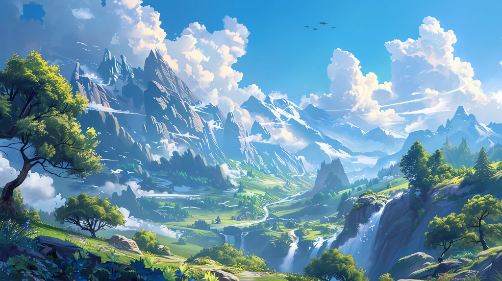 world of warcraft landscape blue sky desktop wallpaper 4k