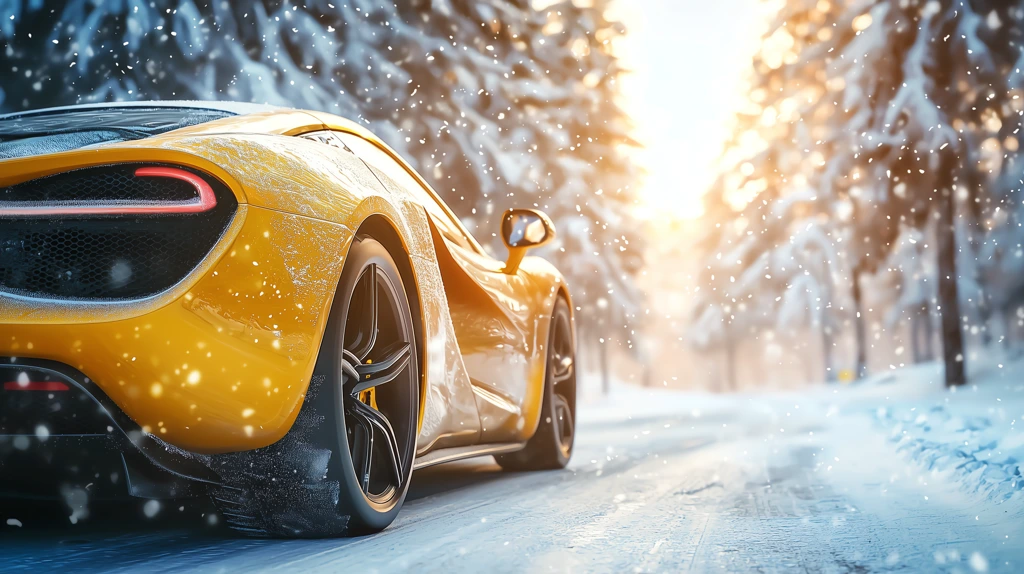 yellow electric super car desktop wallpaper 4k